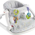 Fisher-Price Portable Baby Chair, Sit-Me-Up Floor Seat with 2 Removable Toys & Washable Seat Pad, Honeycomb [ Exclusive]